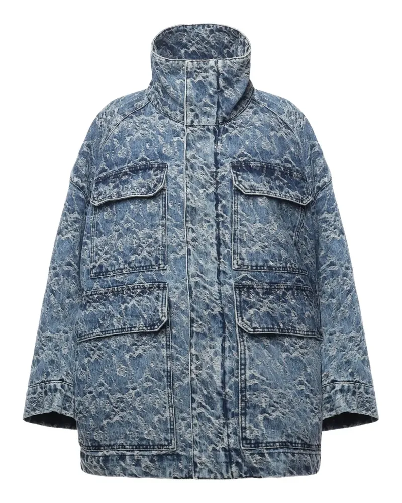 Dondup jacquard-pattern denim jacket - Blau Blau