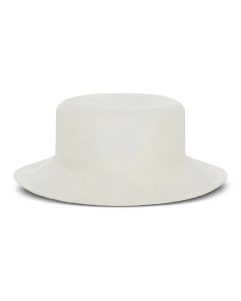 Ferragamo Fischerhut mit Monogramm - Weiß Weiß