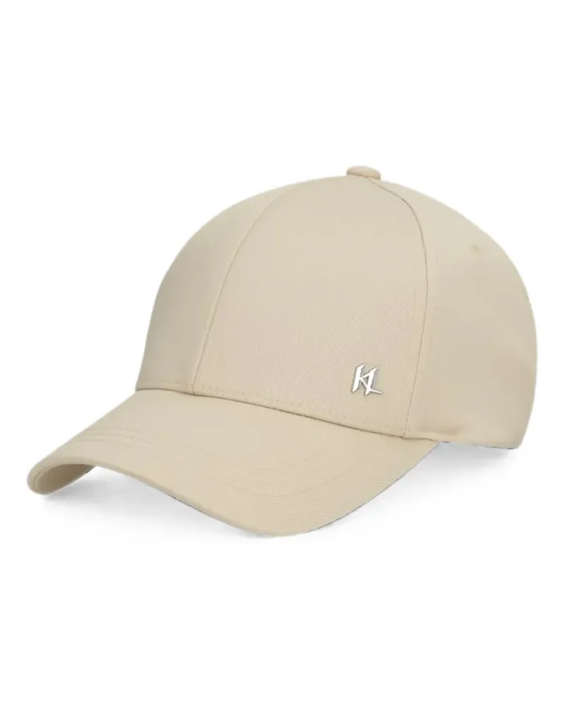 Karl Lagerfeld logo-plaque baseball cap - Nude Nude