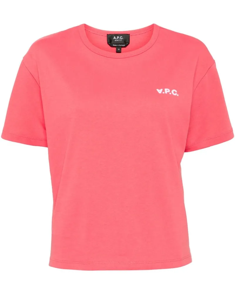 A.P.C. Box T-Shirt Rosa