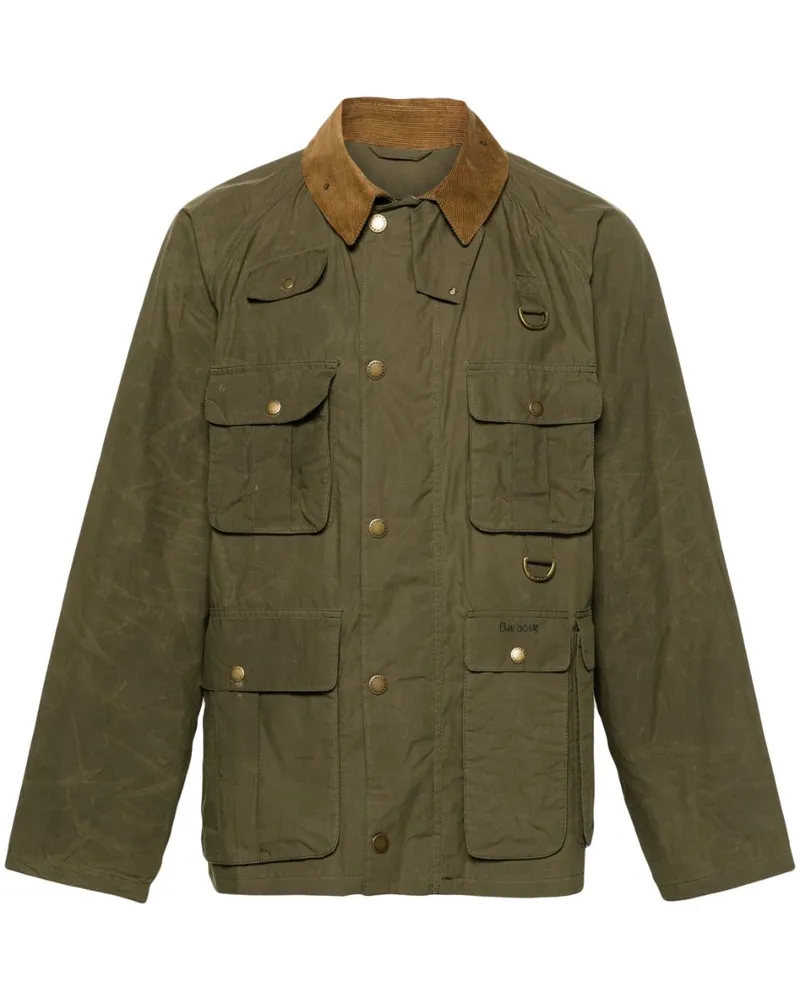 Barbour Transport Jacke mit aufgesetzten Taschen - Grün Grün
