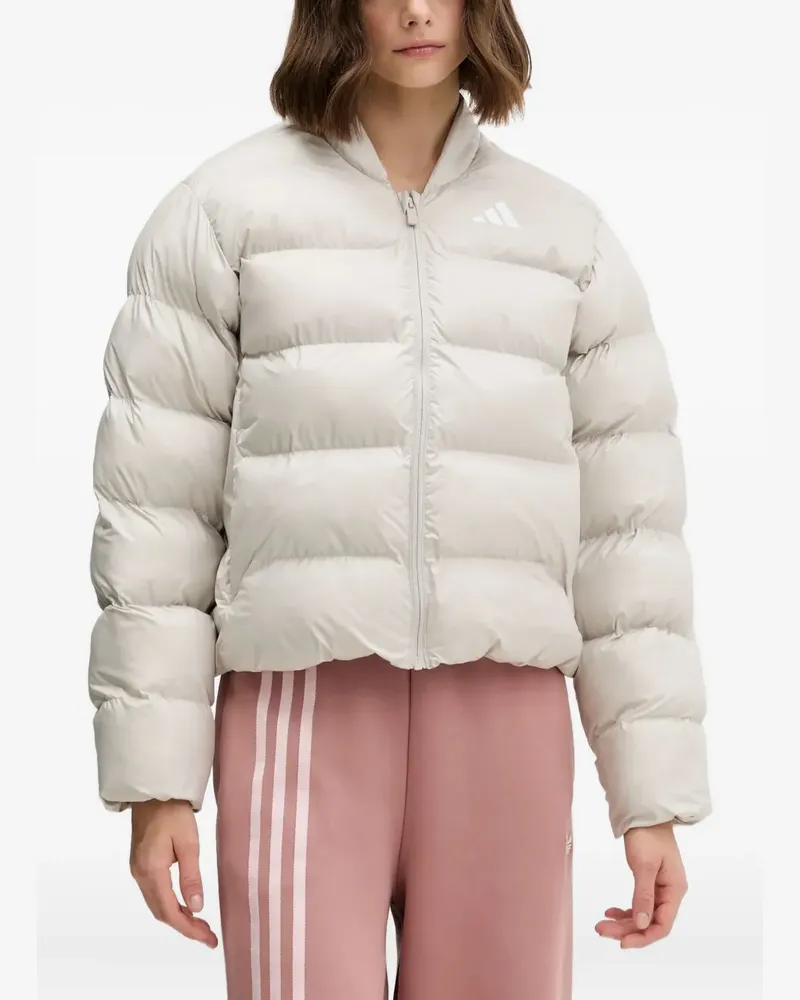 adidas Gefütterte Jacke mit Reißverschluss - Nude Nude