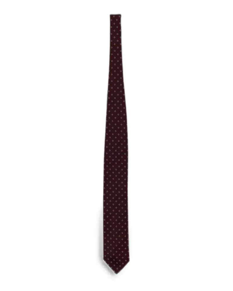 Ermenegildo Zegna Brera micro-floral tie - Rot Rot