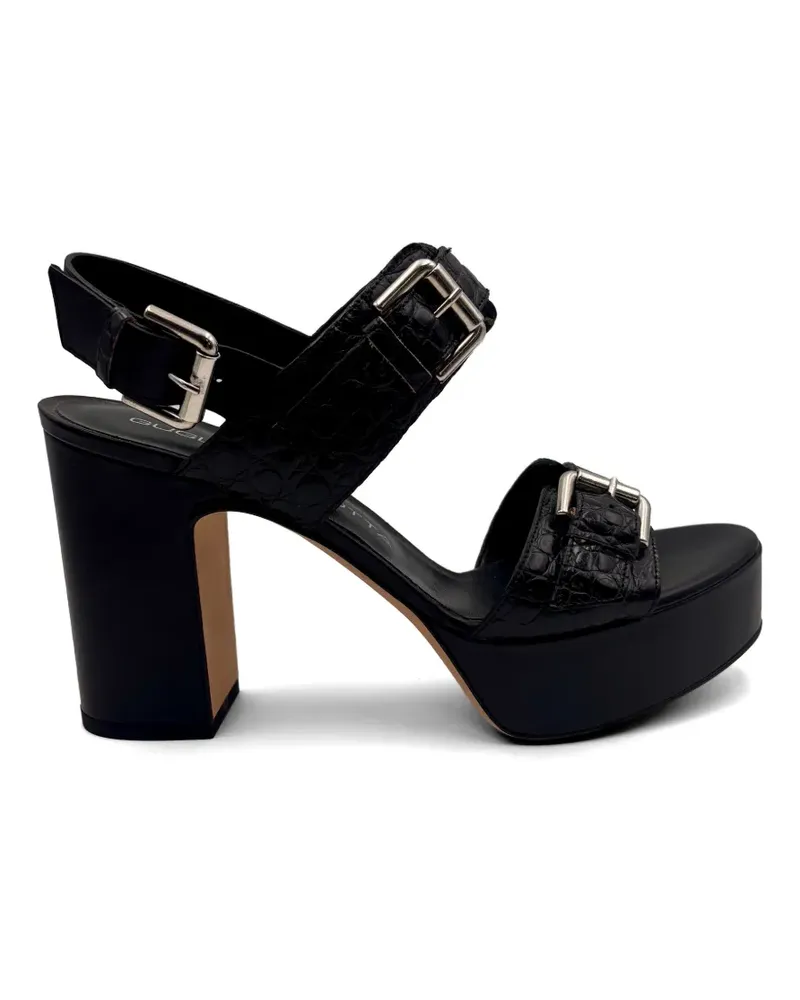 Guglielmo Rotta buckle-detail platform sandals - Schwarz Schwarz