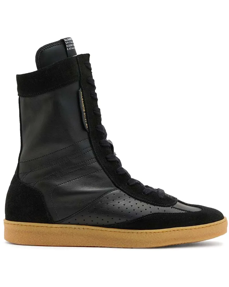 AllSaints Sneakers aus Leder - Schwarz Schwarz