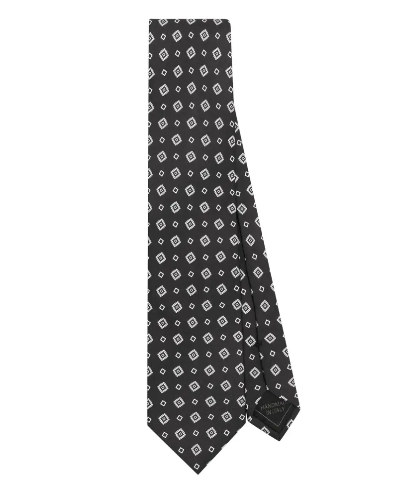 Brioni Krawatte aus Seide - Schwarz Schwarz