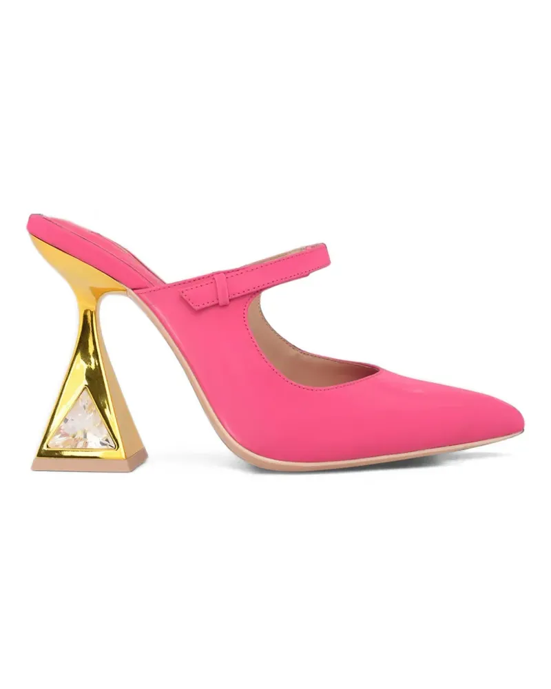 Kat Maconie Spitze Mules mit Kristallen - Schwarz Schwarz
