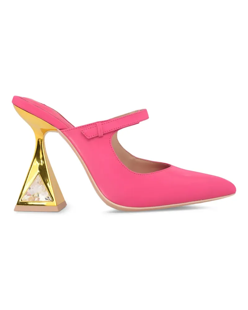 Kat Maconie Spitze Mules mit Kristallen - Rosa Rosa