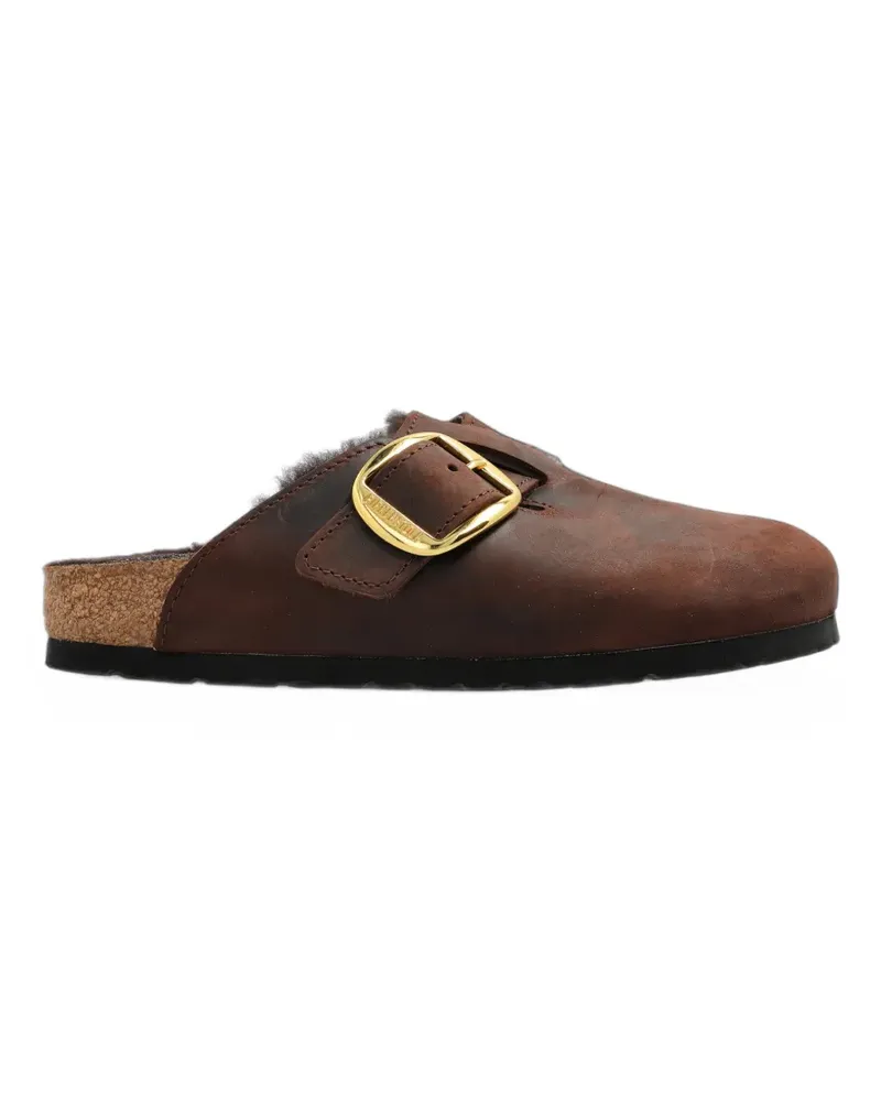 Birkenstock Boston Big Buckle shearling mules - Braun Braun