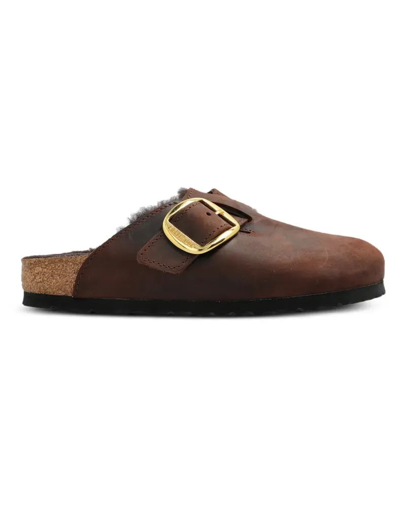 Birkenstock Boston Big Buckle Mules aus Shearling - Braun Braun