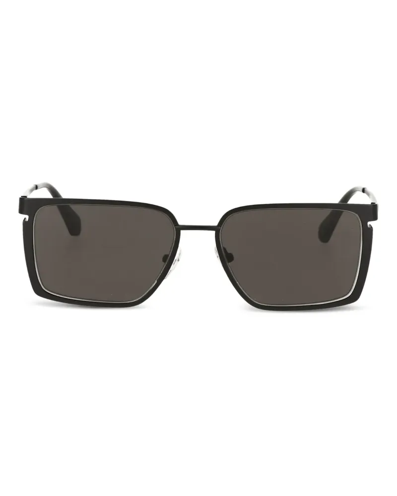 OFF-WHITE Sonnenbrille mit eckigem Gestell - Schwarz Schwarz