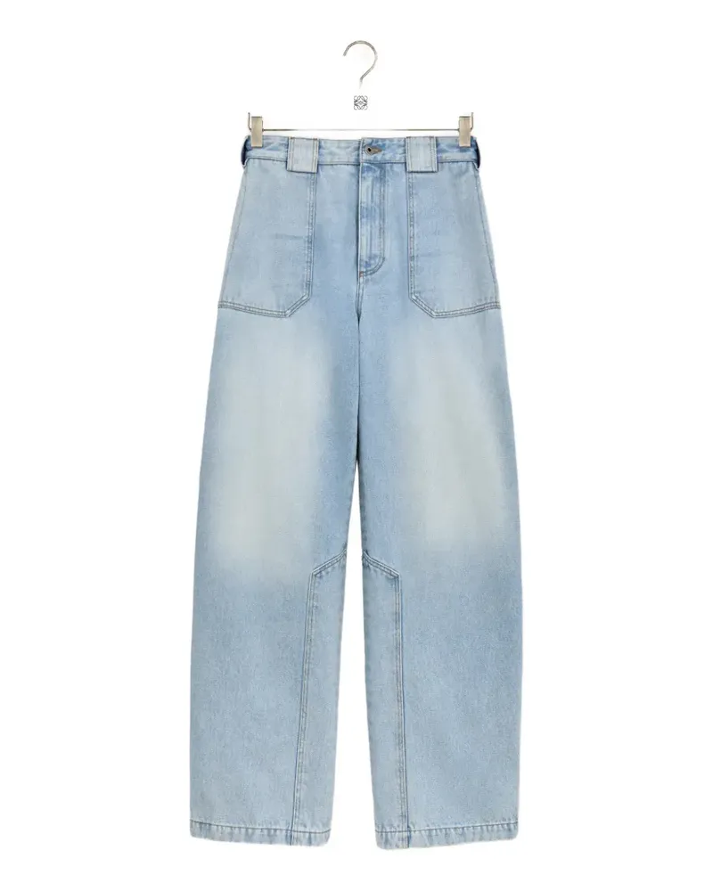 Loewe Ausgeblichene Jeans mit Einsätzen - Blau Blau