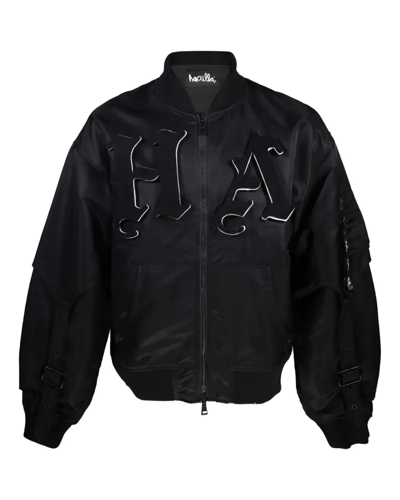 Haculla Bomberjacke mit Applikation - Schwarz Schwarz