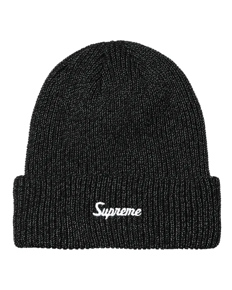 Supreme Being loose-gauge beanie hat - Schwarz Schwarz