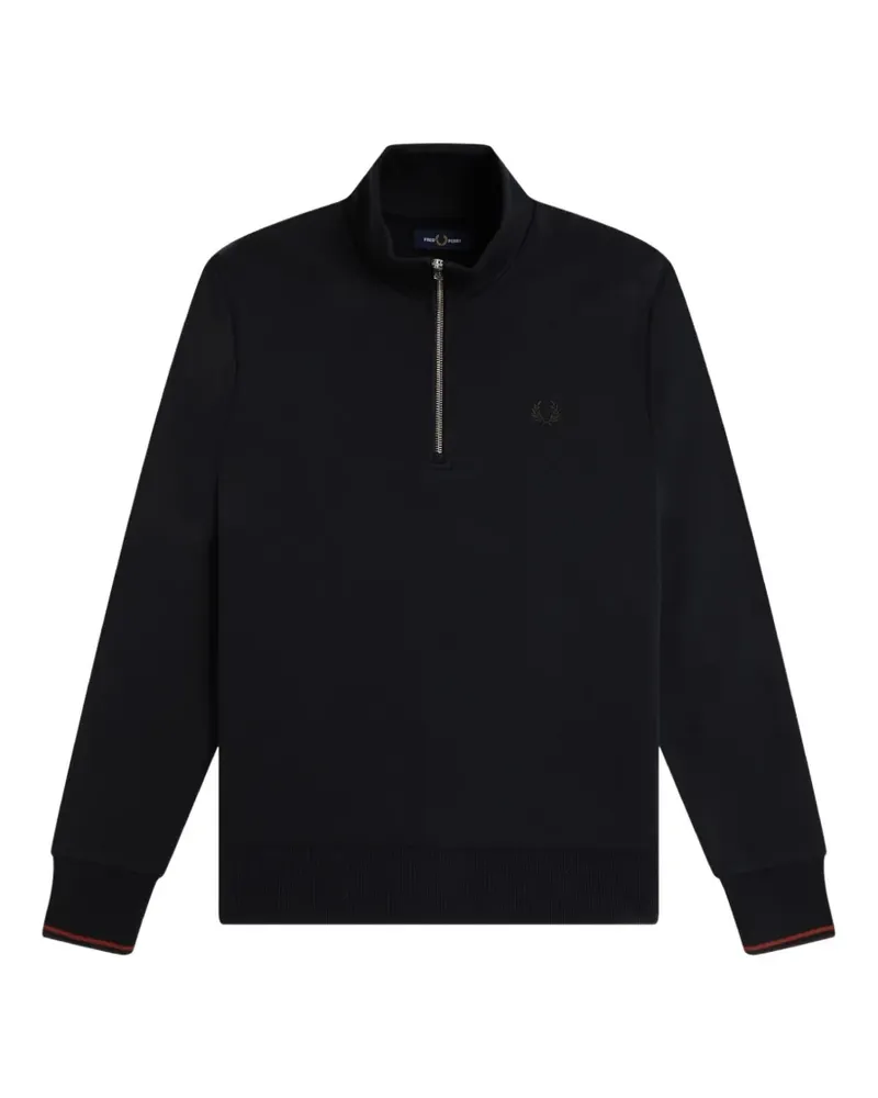 Fred Perry Sweatshirt mit Reißverschluss - Blau Blau