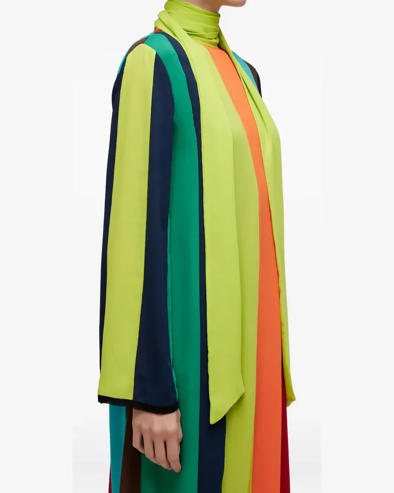 Osklen Gestreiftes Midikleid - Grün Grün