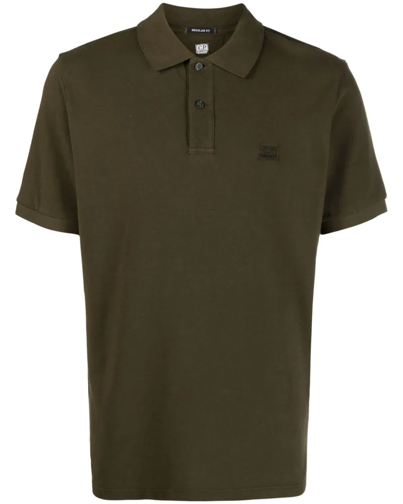C.P. Company Poloshirt mit Logo-Stickerei - Grün Grün