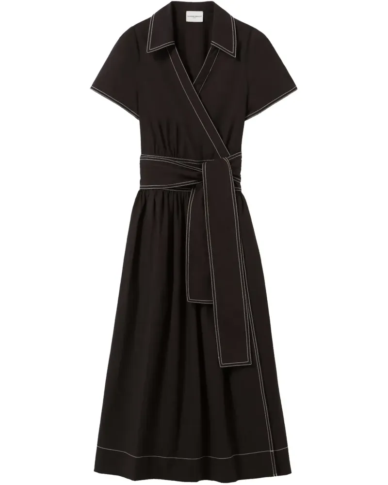 Claudie Pierlot Klassisches Midikleid - Schwarz Schwarz