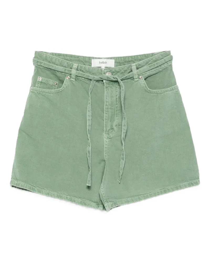 ba&sh Shorts mit Gürtel - Grün Grün