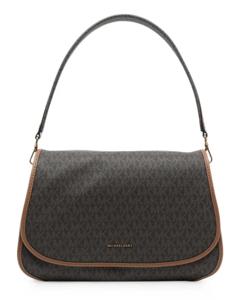 Michael Kors Holmes medium monogram tote bag - Braun Braun