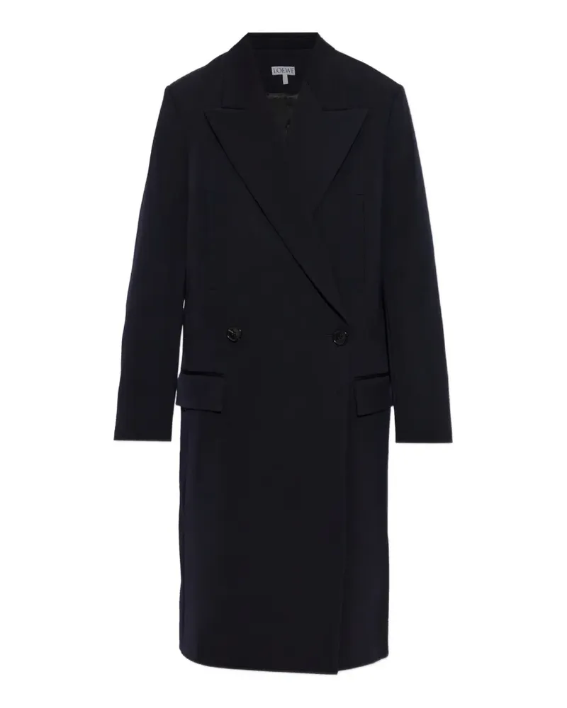Loewe Mantel mit fallendem Revers - Blau Blau