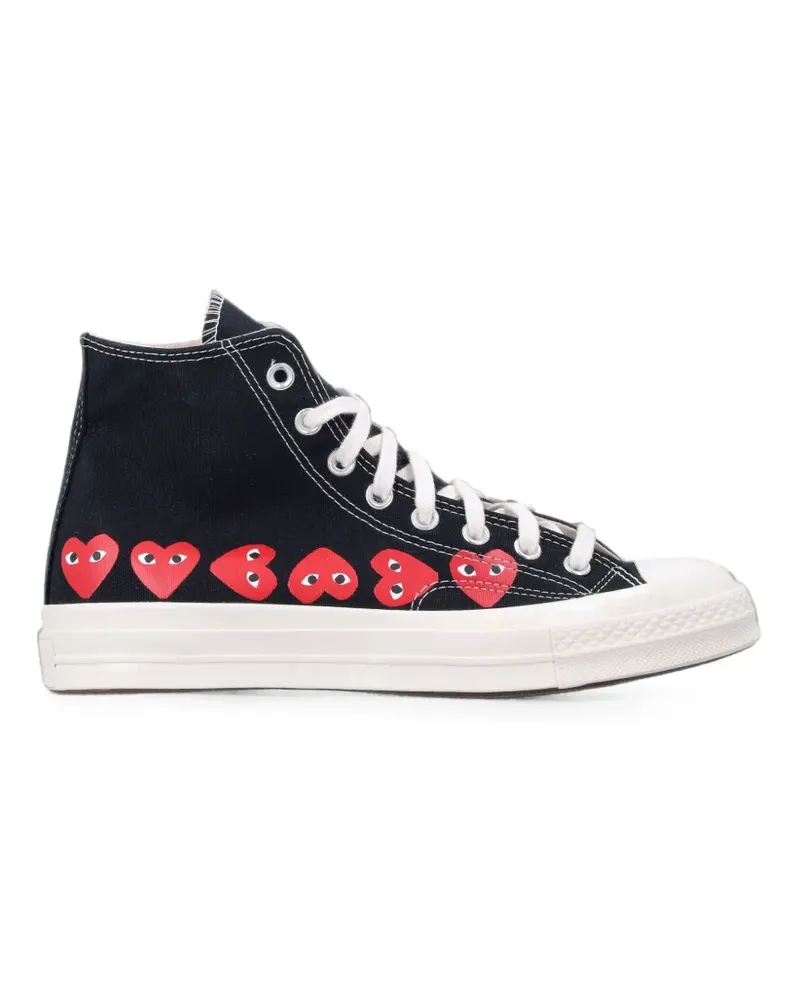 Comme des Garçons x Converse Chuck 70 Sneakers mit Herz-Print - Schwarz Schwarz