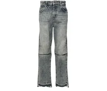 Halbhohe R2 Straight-Leg-Jeans