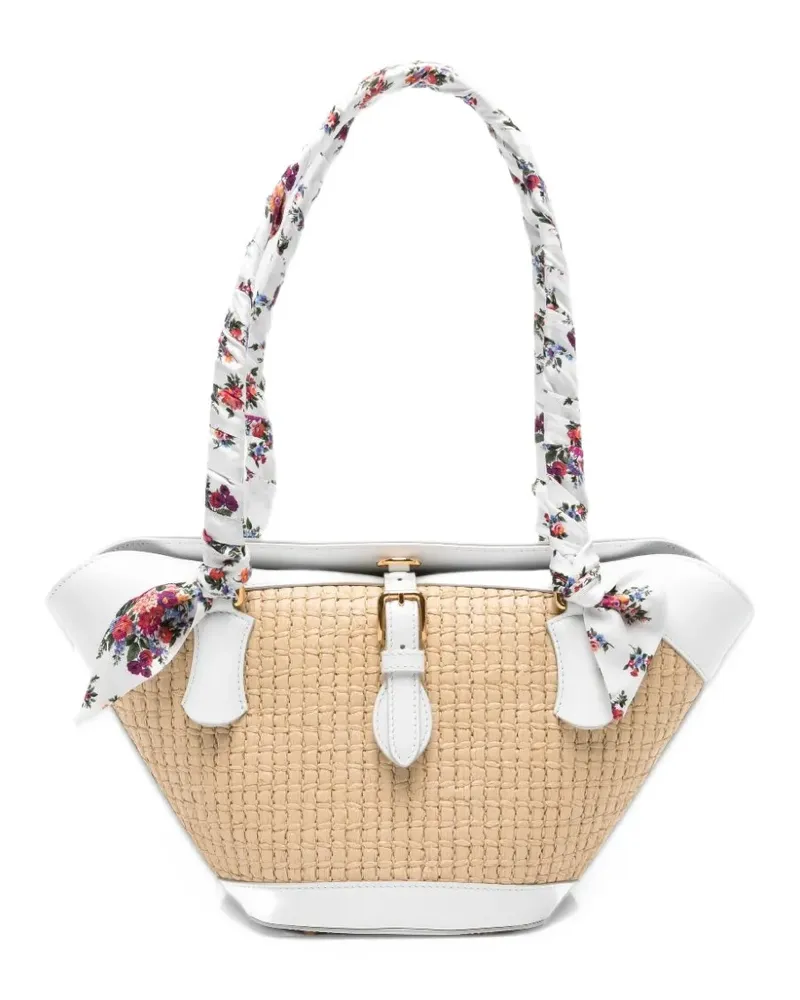 Dolce & Gabbana Capri coffa bag in raffia - Nude Nude