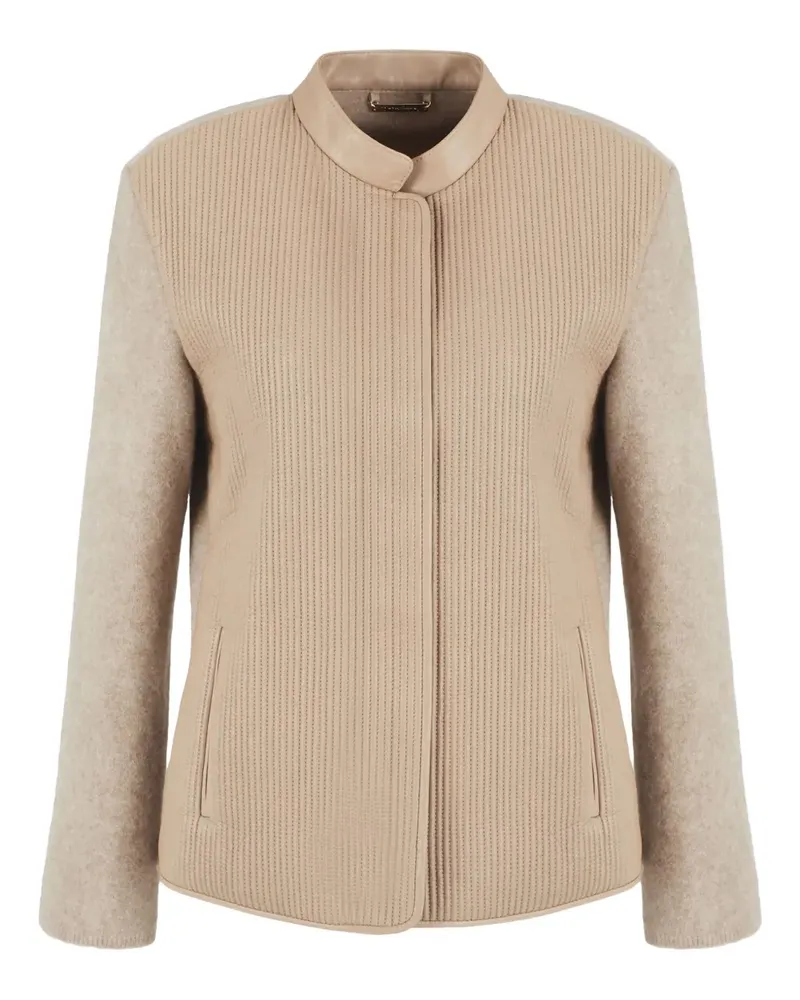 Giorgio Armani Gerippte Jacke - Nude Nude