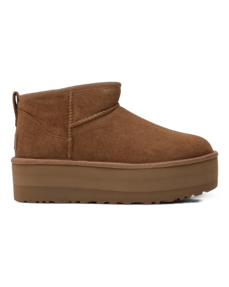 UGG classic Ultra Mini platform ankle boots - Braun Braun