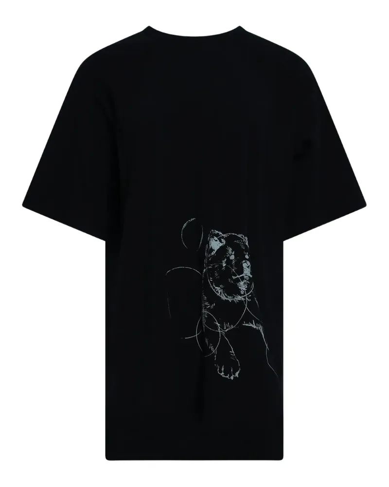 Yohji Yamamoto graphic-print T-shirt - Schwarz Schwarz