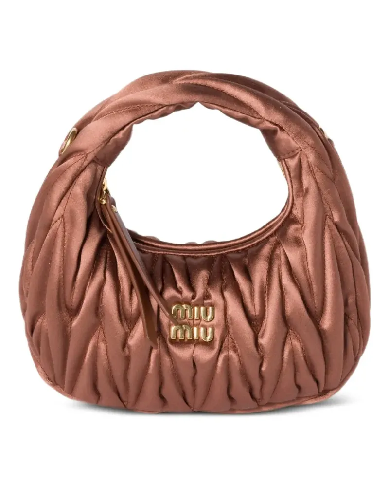 Miu Miu Mini Wander Tote Bag - Braun Braun