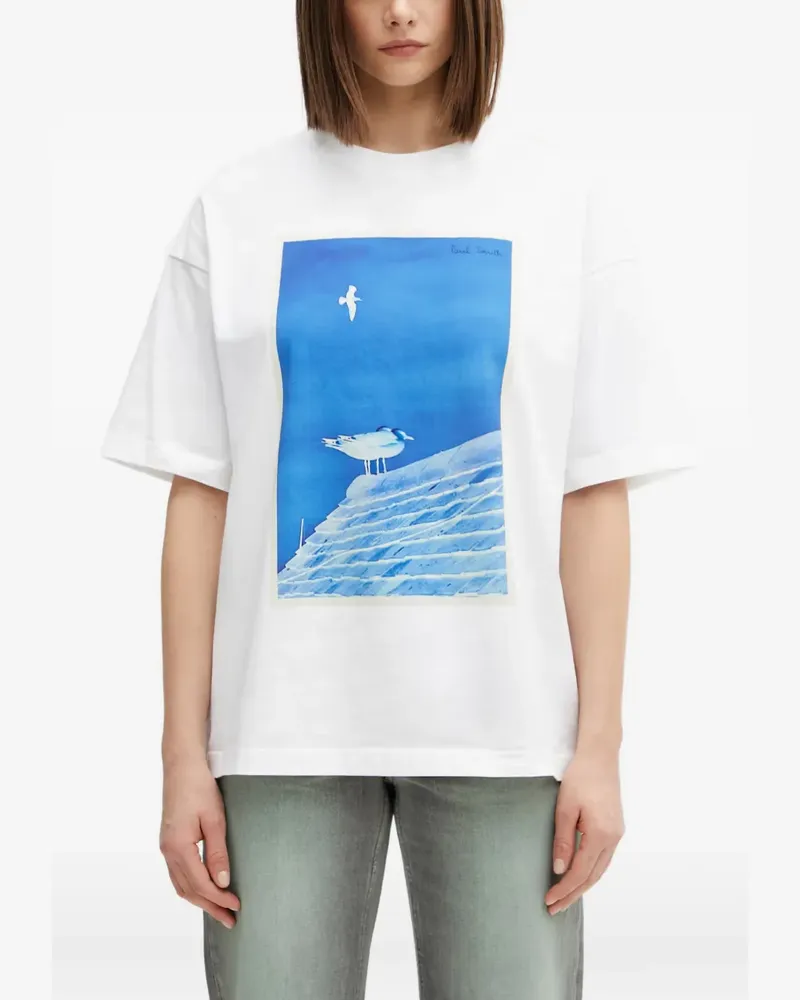 Barbour Paul Smith Loves  Tenby T-shirt - Weiß Weiß