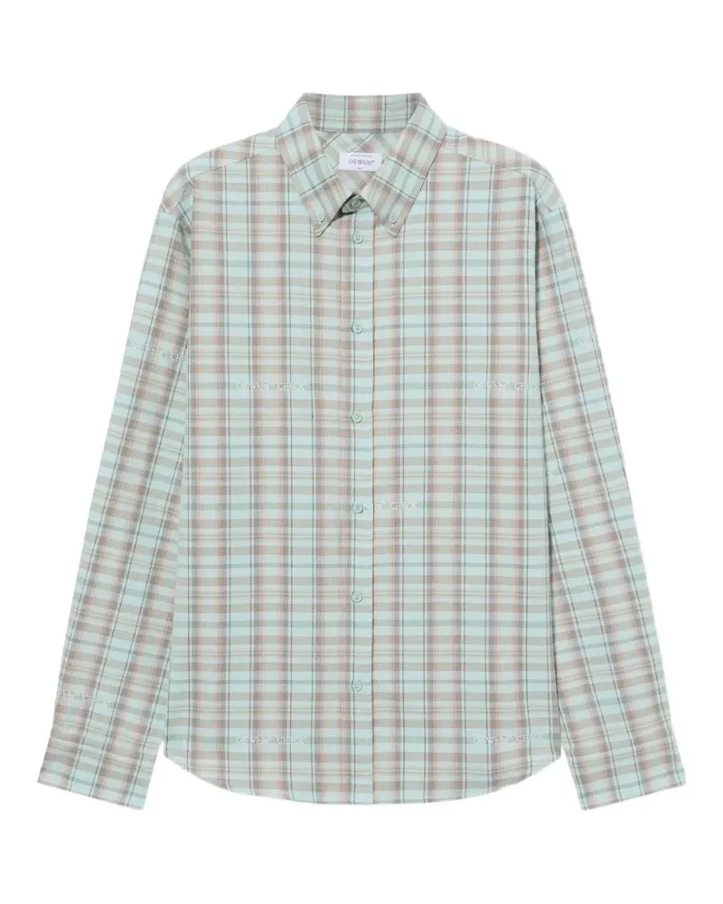 OFF-WHITE Hemd mit Marker-Karo - Grün Grün