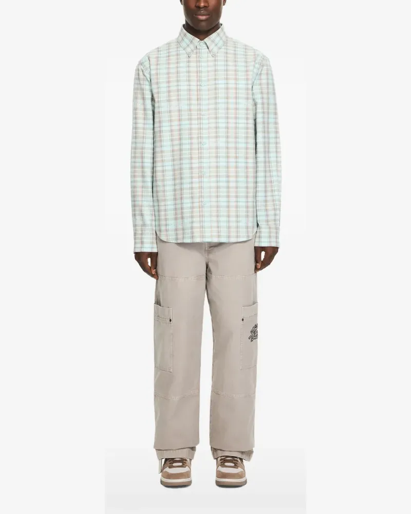 OFF-WHITE Hemd mit Marker-Karo - Grün Grün