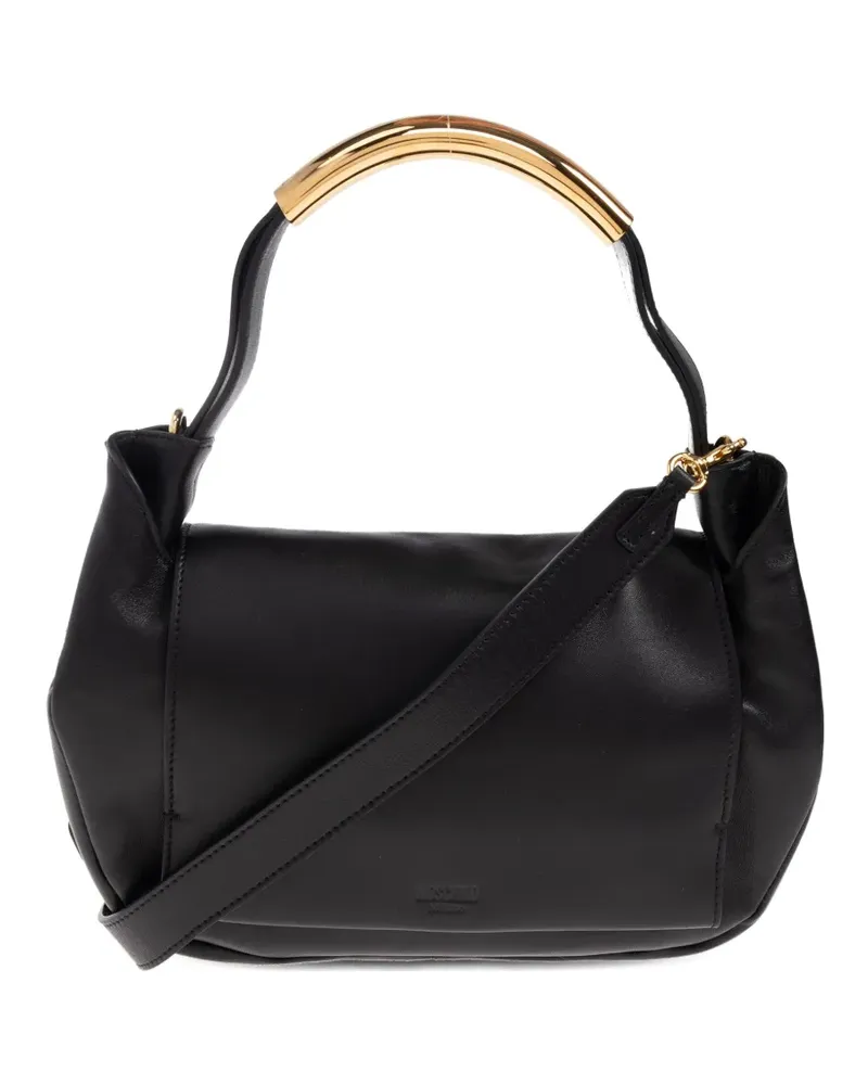 Moschino Umhängetasche mit Henkeldetail - Schwarz Schwarz