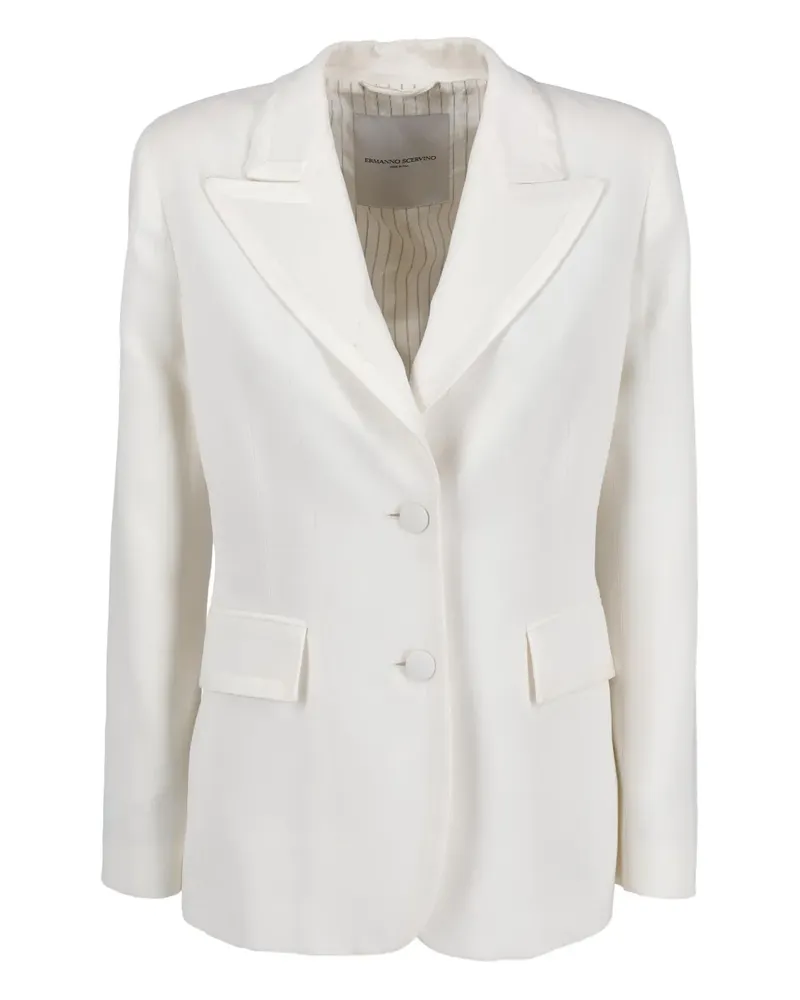 Ermanno Scervino Pre-owned Blazer mit Taschen - Weiß Weiß
