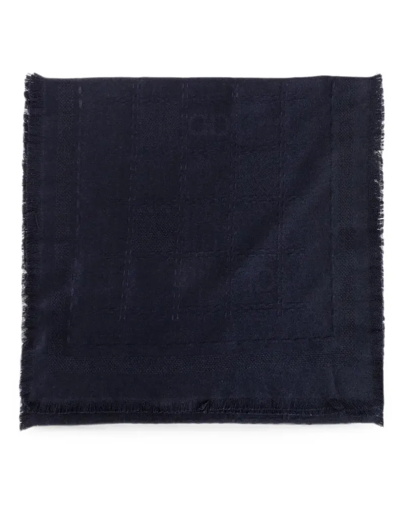 Ferragamo Gancini Schal mit Fransen - Blau Blau