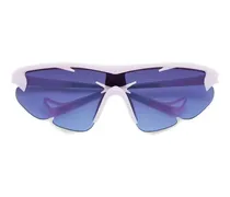 Junya Racer Sonnenbrille mit Cut-Out - Blau