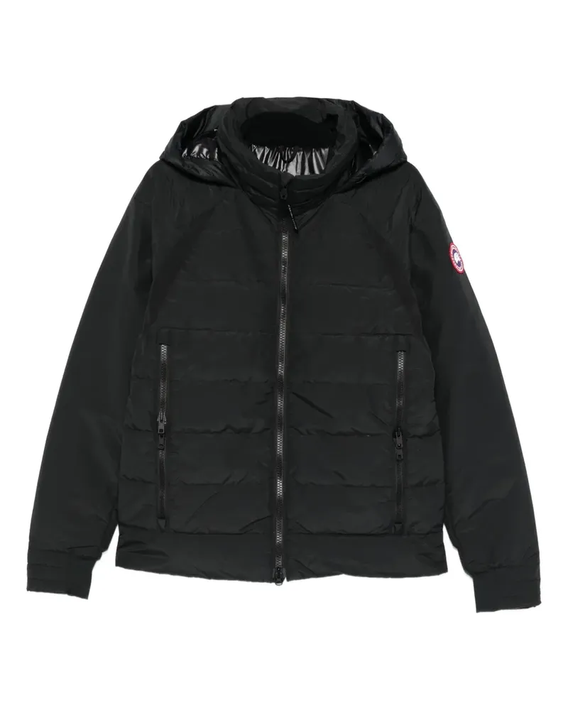 Canada Goose Gefütterte Jacke mit Logo-Patch - Schwarz Schwarz