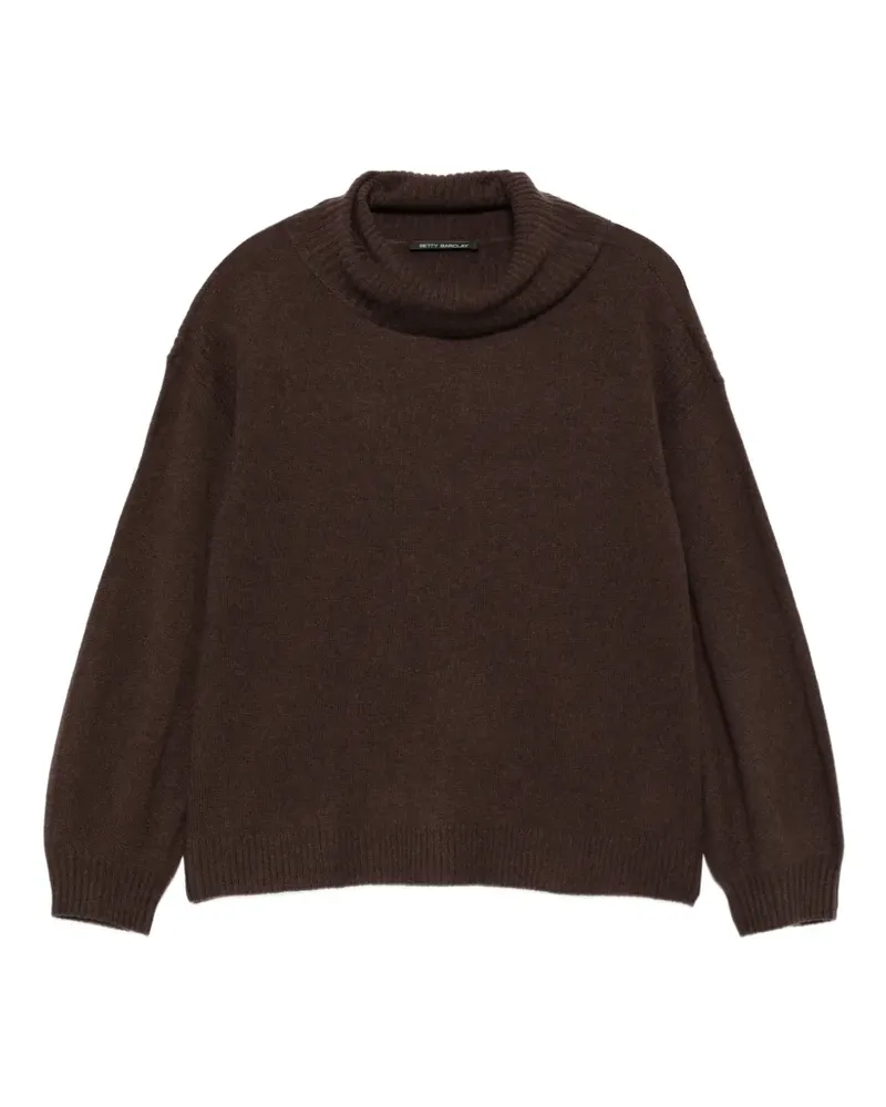 Betty Barclay Kaschmirpullover mit Stehkragen - Braun Braun