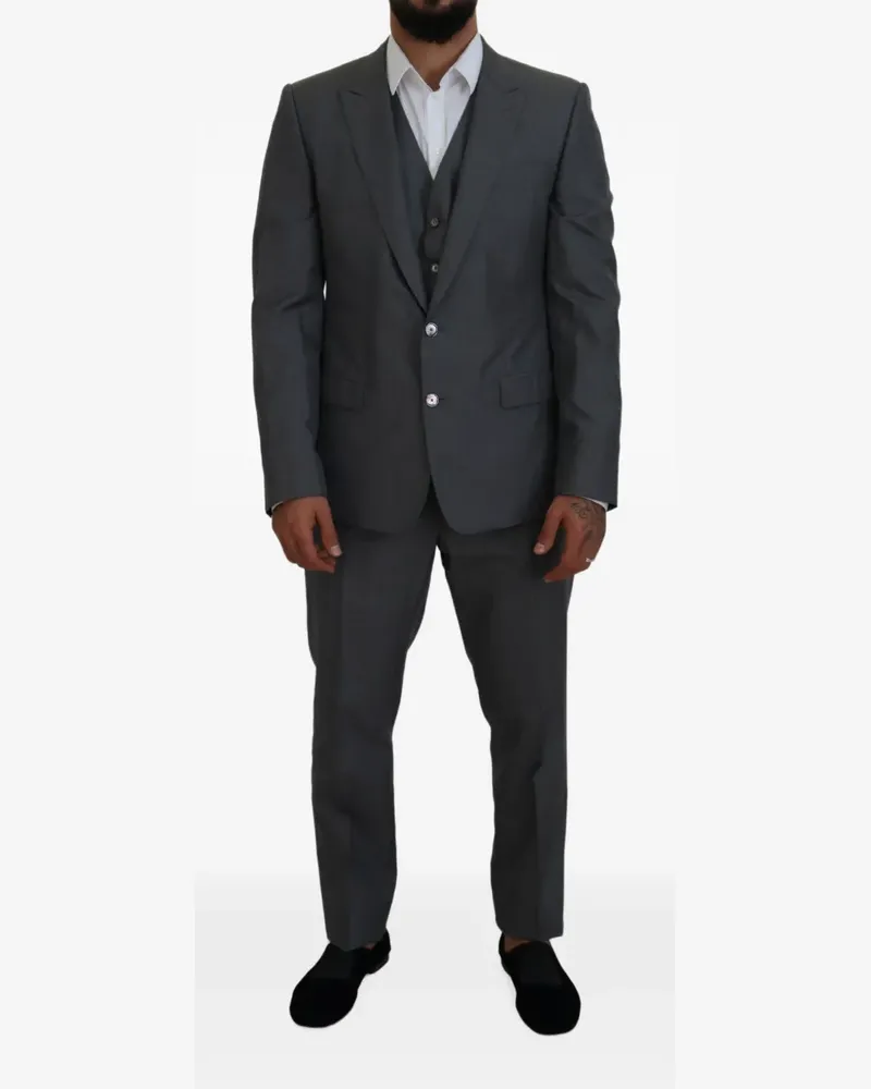 Dolce & Gabbana Martini single-breasted suit (set of three) - Grau Grau