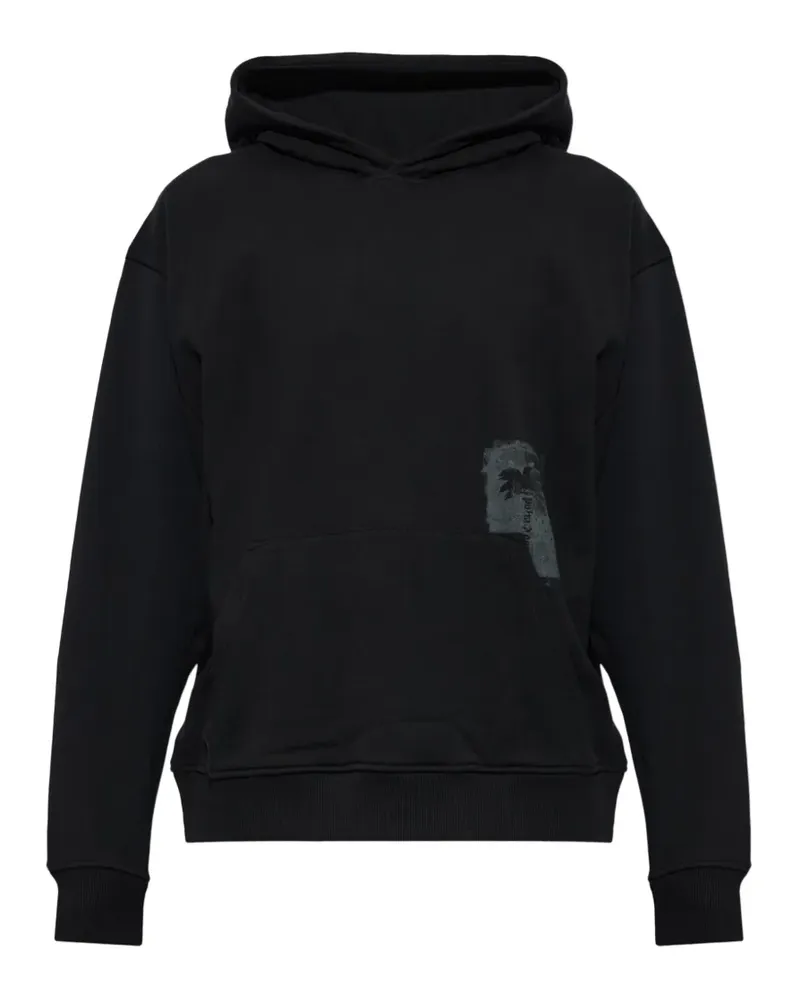 Palm Angels Hoodie mit Palmen-Print - Schwarz Schwarz