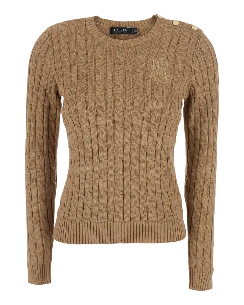 Ralph Lauren Strickpullover mit Knopfdetail - Nude Nude
