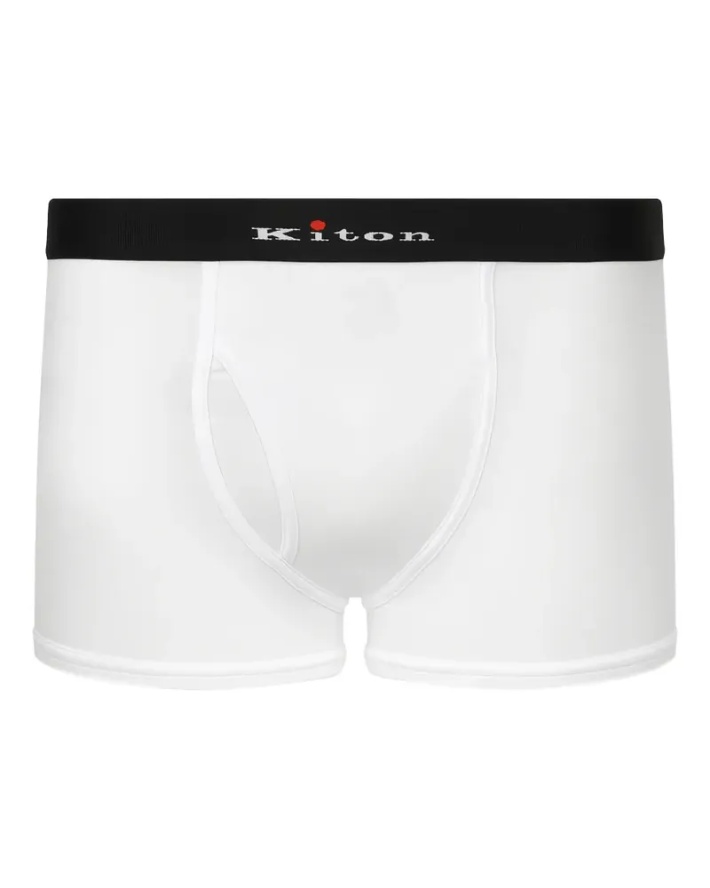 Kiton logo-waistband boxer briefs - Weiß Weiß