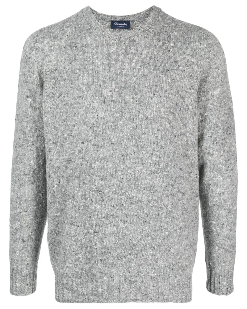 Drumohr  Melierter Pullover - Grau Grau