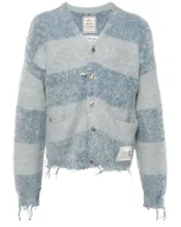 MIHARAYASUHIRO Gestreifter Cardigan Blau