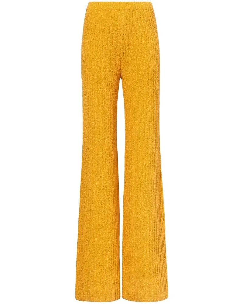 Proenza Schouler Melierte Bouclé-Hose - Gelb Gelb