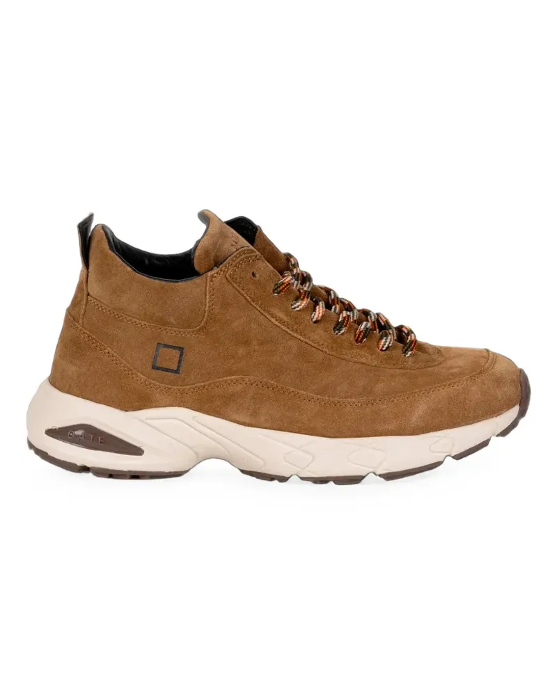 D.A.T.E. calf suede high-top sneakers - Braun Braun