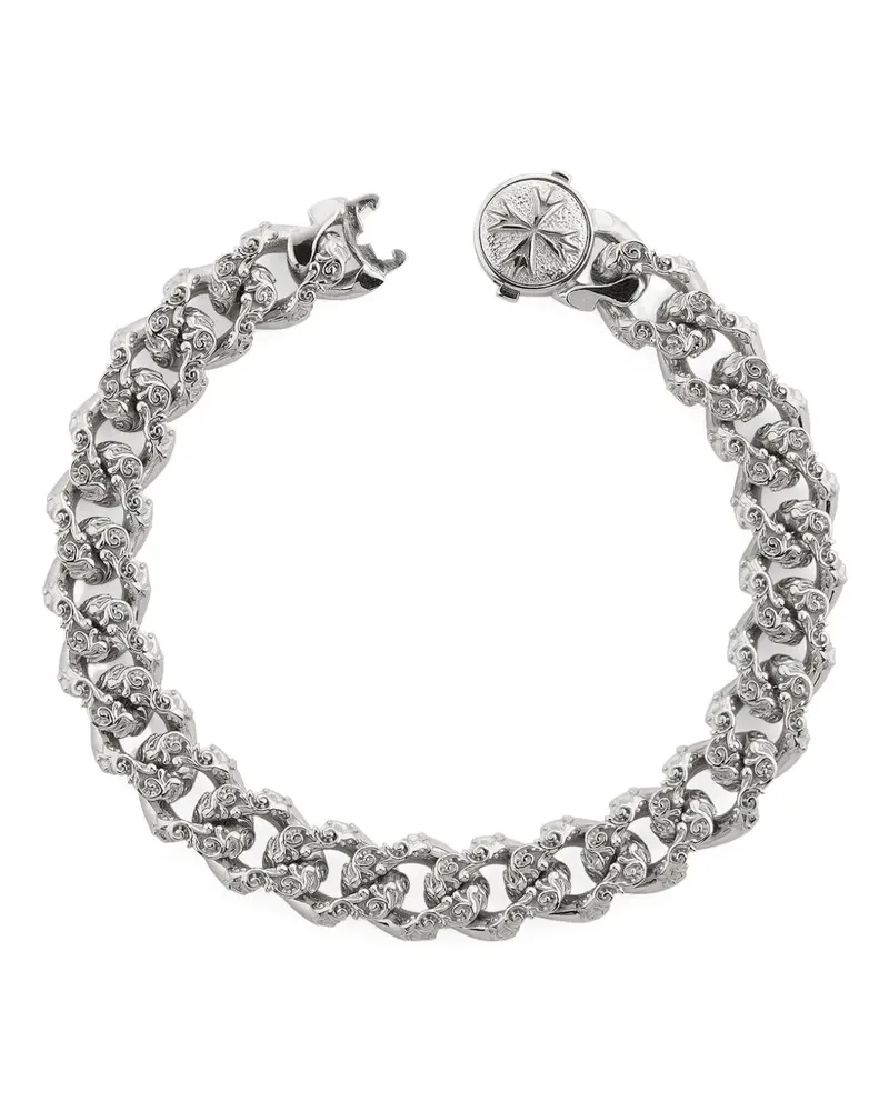 Emanuele Bicocchi Flourish chain bracelet - Silber Silber
